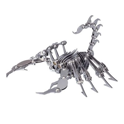 3D Metal Puzzle Scorpion King Model Kit, 274PCS Steampunk Mechanical DIY Assembly Creative Home Desk Decor Craft for Adults & Teens (No Base)