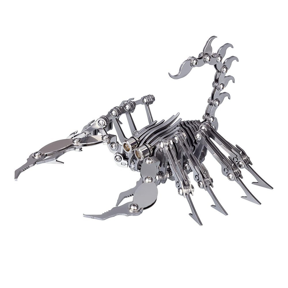 3D Metal Puzzle Scorpion King Model Kit, 274PCS Steampunk Mechanical DIY Assembly Creative Home Desk Decor Craft for Adults & Teens (No Base)