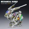 500PCS DIY Assembly 3D Metal Punk Mechanical Rabbit Puzzle Kit, Steampunk Bunny Model Collectible Desk Decor & Creative Easter Gift for Adults & Teens view 2