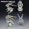500PCS DIY Assembly 3D Metal Punk Mechanical Rabbit Puzzle Kit, Steampunk Bunny Model Collectible Desk Decor & Creative Easter Gift for Adults & Teens view 3