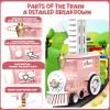 chikro Domino Train Toys Games for Kids - Automated Dominoes-Placing Model Train for Toddlers Age 3-4 Montessori Toys for 3-4 Year Old boy view 2