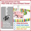 chikro Domino Train Toys Games for Kids - Automated Dominoes-Placing Model Train for Toddlers Age 3-4 Montessori Toys for 3-4 Year Old boy view 3