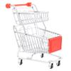 ToysCentral Basics Mini Shopping Cart Model Small Iron Art Storage Basket Red Simulation Trolley Mobile Phone Stand and Cosmetic Organizer for Desk Space Saving view 1