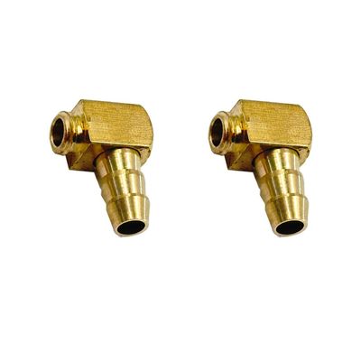 URIMPAVIDO 2PCS RC Boat 90 Degree Water Cooling Nozzle Brass Water Cooling Nipple Faucet Oil Fuel Nozzle for Brushless RC Boat DIY Model Ship Parts (M6)