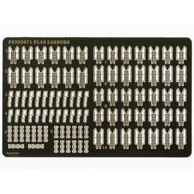 1/350 Scale Peoples Liberation Army Navy Universal Ladders  Photo-Etched Metal Upgrade Set for Modern Warship Models