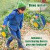 TeganPlay Kids Leaf Blower | Toddler Landscaping Gardening Tools and Equipments | Includes Mask Safety Goggles and Earmuffs view 2