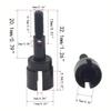 4Pcs Steel Dogbone Drive Shaft & Wheel Axle Replacement 08029 02033 Compatible with HSP 94111 94108 94170 1/10 RC Car Parts,Black view 2