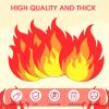 100 Pcs Fire Napkins 6.5 Inch Flame Napkins Napkins Disposable Paper for Firefighter Fire Truck Birthday Pentecost Fireman Graduation Bonfire Survivor Picnic BBQ Party Supplies (Flame Napkins) view 3