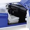 1:18 Highway 61 1966 Pontiac GTO - Barrier Blue with White Top view 3