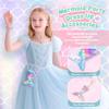 13PCS Mermaid Toys Gifts for Girls 4-6 7 8 9 10 Years Old, Girls Birthday Gifts Set with Light Up Star Pillow DIY Water Bottle Kits, for Daughter Niece Christmas Birthday Baskets for Kids view 4