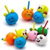 Zaleny Animal Wooden Spinning Tops Wood Spin Tops Novelty Gyroscope Handmade Painted Spinners for Kids Toddlers 48 Pcs view 2