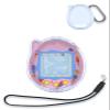 for Tamagotchi Connection Case Cover,WUNIAK Design Kid Friendly PC Protective Portable Scratch Shock Resistant Shell with Lanyard for Tamagotchi,Transparent Blue. view 1