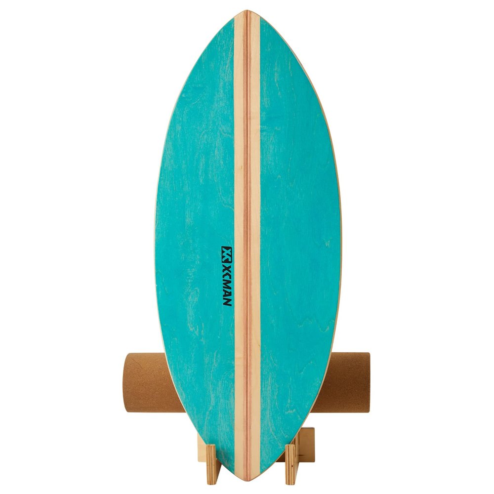 SHA GANG Surf Balance Board Trainer with Roller Wooden Exercise Balancing Stability Trainer - Non Slip Surface for Adults Kids|Balance Board Surfing,Skateboarding,Hockey,Yoga
