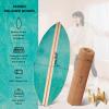 SHA GANG Surf Balance Board Trainer with Roller Wooden Exercise Balancing Stability Trainer - Non Slip Surface for Adults Kids|Balance Board Surfing,Skateboarding,Hockey,Yoga view 4