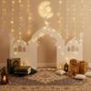 Gueevin Ramadan Eid Mosque Decorations 51x 30 Inch Cardboard Standing Playhouse Masjid Ramadan Home Decoration Islamic Art for Muslim Interactive Learning Praying Quran Book Pray and Islam Teach Gift view 2