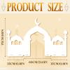 Gueevin Ramadan Eid Mosque Decorations 51x 30 Inch Cardboard Standing Playhouse Masjid Ramadan Home Decoration Islamic Art for Muslim Interactive Learning Praying Quran Book Pray and Islam Teach Gift view 3