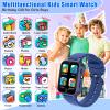 Zeacool Kids Smart Watch, Smart Watch Toys with 39 Games, Camera Video Recorder Music Alarm Calculator Calendar Pedometer Stopwatch Flashlight Gift Toys for 3-12 Years Old Boys and Girls (Blue) view 2