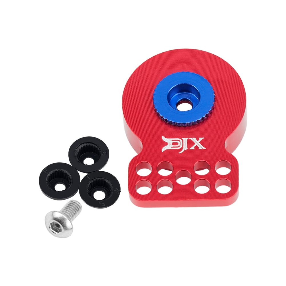 DJX CNC Aluminum Porous Servo Saver 23T/24T/25T (Red)