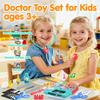 PLAY Doctor Kit for Kids with Learning Tablet, Doctors Play Set with Kids Tablet, Real Stethoscope, Various Medical Toys, Pretend Play Toys for Toddlers 3-5, Halloween Christmas Birthday Gifts view 2