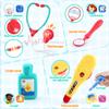 PLAY Doctor Kit for Kids with Learning Tablet, Doctors Play Set with Kids Tablet, Real Stethoscope, Various Medical Toys, Pretend Play Toys for Toddlers 3-5, Halloween Christmas Birthday Gifts view 4