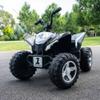 24V Kids Ride On ATV Quad, Electric 4 Wheeler with Spring Suspension, LED Headlights, Music, High/Low Speed, Off-Road Toy Vehicle, Ultimate Birthday for Boys Girls, White view 4