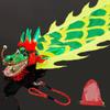 Lightweight Dragon Poi with 3D Dragon Head & Swing Rope Combo for Kids and Beginners, Flowy Dragon Ribbon Streamer Outdoor Fitness Golden Dragon Stage Prop Set (Gold Green Dragon, 6.5 FT(2M)) view 1