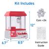 Japard Claw Machine for Kids, Mini Candy Vending Machine, Manual Arcade Game with Adjustable Sound, Candy Grabber Prize Dispenser, Gifts for Girls Boys Party Special Event view 4
