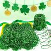 300 PCS St Patricks Day Accessories,32" St. Patrick's Day Green Beads Bulk Necklaces Costumes Set for Parade Throws, Party Supplies Favors, Metallic Green Irish Saint Patricks Day Decorations view 4