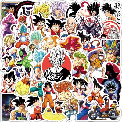 100pcs Anime Dragon and Ball Stickers Mixed Pack,Lovely Cartoon Characters Decals Cartoon Anime Sticker for Kids Teens Waterproof Stickers for Water Bottle Laptop Luggage Helmet Skateboard Guitar
