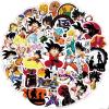 100pcs Anime Dragon and Ball Stickers Mixed Pack,Lovely Cartoon Characters Decals Cartoon Anime Sticker for Kids Teens Waterproof Stickers for Water Bottle Laptop Luggage Helmet Skateboard Guitar view 2