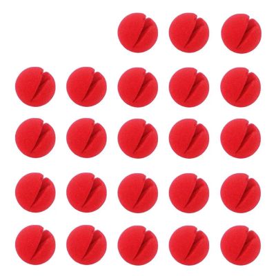 Clown Nose Sponge 100/120pcs Clown Cosplay Noses - Red Sponge, Reusable Party Halloween Props(120pcs)
