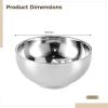 5.5 in 4 Pcs Dish Set & Cereal Snack, Double Wall 304 Steel Stainless Insulated, Bowls Unbreakable for Home Travel Safe Dishwasher view 3