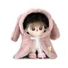 Halloween Rabbit Fur Cape Cloak for 20cm Cotton Dolls - Anime Doll Outfit Replacement, Cute Soft Doll Clothing Accessory for 20cm Plush Dolls, Nice for Halloween Doll Decoration (Pink) view 1
