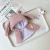 Halloween Rabbit Fur Cape Cloak for 20cm Cotton Dolls - Anime Doll Outfit Replacement, Cute Soft Doll Clothing Accessory for 20cm Plush Dolls, Nice for Halloween Doll Decoration (Pink) view 4