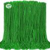 200 Pcs St Patricks Day Accessories Green Beads Necklace,St. Particks Day Beaded Bulk Necklaces Decorations,Irish Saint Patricks Day Party Favors&Parade Throws for School Event,Birthday,Carnival Favors view 1
