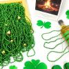 200 Pcs St Patricks Day Accessories Green Beads Necklace,St. Particks Day Beaded Bulk Necklaces Decorations,Irish Saint Patricks Day Party Favors&Parade Throws for School Event,Birthday,Carnival Favors view 4