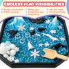 Gemscream 28 Inch Medium Sensory Tray Tuff Tray for Kids Play Set Table Indoor and Outdoor Activities Playtray for Classroom Sensory for Toddlers and Kids for Sand Water Block Pasta Novelty Gifts view 3