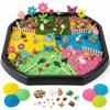 Gemscream 28 Inch Medium Sensory Tray Tuff Tray for Kids Play Set Table Indoor and Outdoor Activities Playtray for Classroom Sensory for Toddlers and Kids for Sand Water Block Pasta Novelty Gifts view 4
