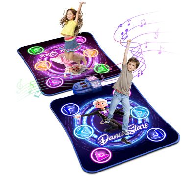 Dance Mat Toys for 3-12 Year Old Girls Boys, Dance Mat for Kids with Light Up 12-Buttons & 5 Game Modes, 2 Player Electronic Dance Pad Toys, Birthday Xmas Gifts for 3 4 5 6 7 8 9 10+ Year Old Kids