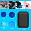 BUSOHA Silicone Fidget Balls - 8 Pack Fidget Toys Stress Balls for Adults Sensory Stone Travel Toys for Calming,Autism and ADHD,Gifts for Teens ,Blue view 2
