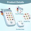 Cute Animal Pretend Play Kids Toy Phone - Interactive Musical Learning Smartphone with Buttons & Animal Sounds, Educational Role Play Gift for Boys Girls view 3