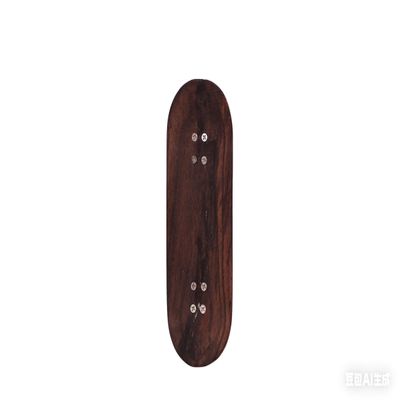 LANTWIT Wooden Fingerboard, Handmade Solid Wood Mini Skateboard, DIY Trick Toy for Teens, Collectors, Skaters, Dark Brown
