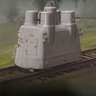 Q09007 1/72 Russian Armoured Railcar Heavy Type Assembly Model Kit 2 in1