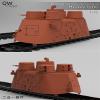 Q09007 1/72 Russian Armoured Railcar Heavy Type Assembly Model Kit 2 in1 view 2