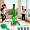 15Ft Flexible Race Car Track Starter Set  Classic Extra Long Bendable Car Ramp, Compatible with Diecast 1/64 Scale Cars Hot Wheels Matchbox, Kids 3+ Years-Green view 1