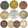 10 Mixed Deutches Reich Novelty Coins | Fantasy Tokens from 1871-1945 | German Empire | Weimar Republic | Germany | WWI & WWII | Collectible Souvenir Coins for Your Album or Holders view 1