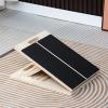Ergonomic Wood Rehabilitation Board Accurate Correction Wobbles Board For Muscle Training And Home Fitness Weight Bearing Balances Trainer view 2