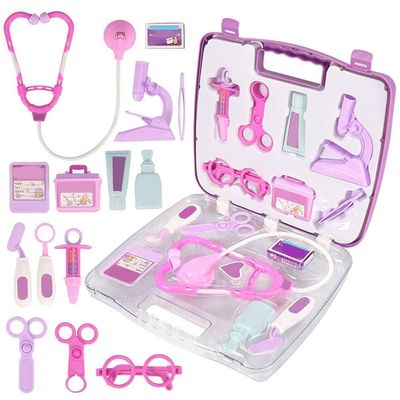 Fauitay Doctor Set for Girls Role Play Doctor Set Silicone Set for Kids Role Play Doctor Set Equipment Box/Cover
