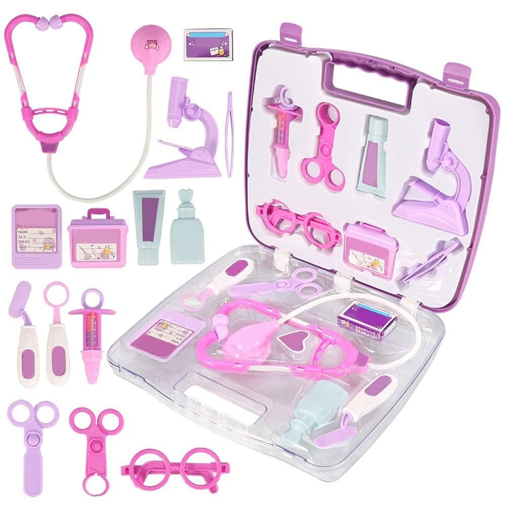 Fauitay Doctor Set for Girls Role Play Doctor Set Silicone Set for Kids Role Play Doctor Set Equipment Box/Cover