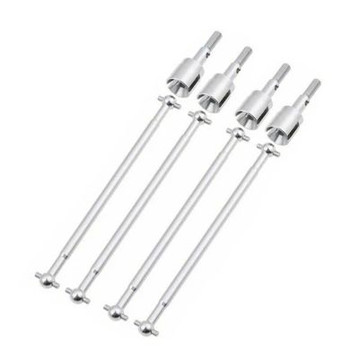 8pcs/Set Drive Shaft 89.5mm Dogbones 08029 & 02033 Stub Wheel Axle Compatible with RC Redcat Volcano Epx HSP 1/10 Model Car 94111 94108(Silver)